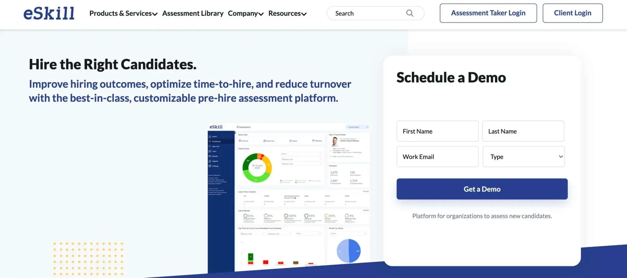 eSkill Screenshot Homepage